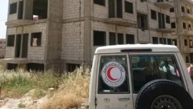 سيارة الهلال الأحمر المسروقة في السويداء