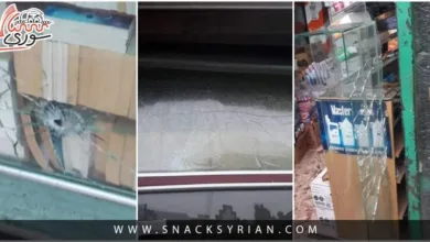 الأضرار في المحلات بالسويداء بعد الاشتباكات