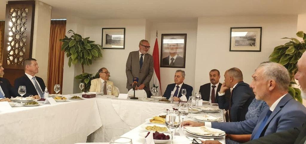 سفارة سوريا في بيروت تجمع سفراء من أوروبا والعالم العربي