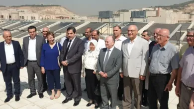 افتتاح مشروع الطاقة الشمسية