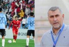 اللاعب السوري عمر السومة والمدرب نزار محروس