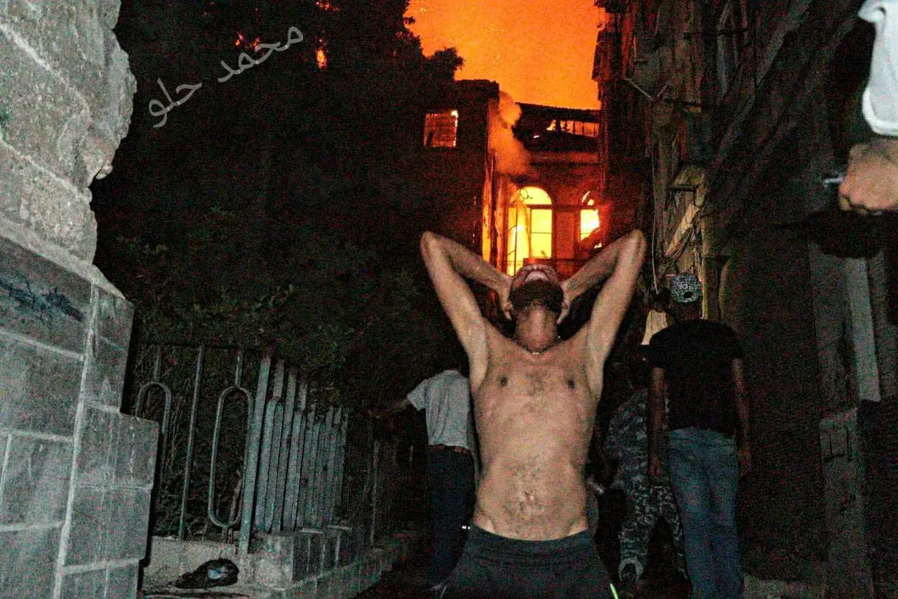 حريق ساروجة
