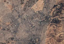 صورة دمشق من الفضاء