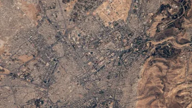 صورة دمشق من الفضاء