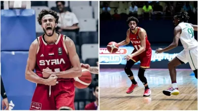 اللاعب السوري عمر إدلبي في لقاء السعودية