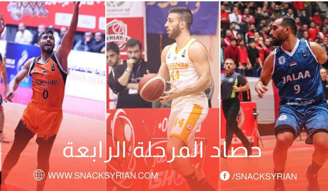 حصاد المرحلة الرابعة من الدوري السوري لاندية النخبة بكرة السلة
