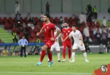 عمر السومة من مباراة كوريا الشمالية - صفحة الاتحاد السوري لكرة القدم