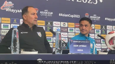 من المؤتمر الصحفي الخاص بمباراة سوريا لمدرب منتخب الهند