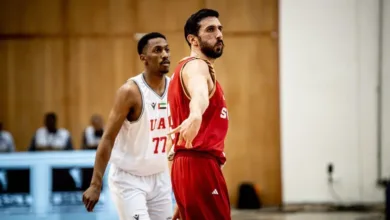 نديم عيسى من مباراة منتخب سوريا أمام الإمارات