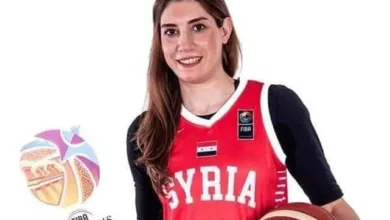 اليسيا ماكاريان لاعبة منتخب سوريا للسيدات بكرة السلة