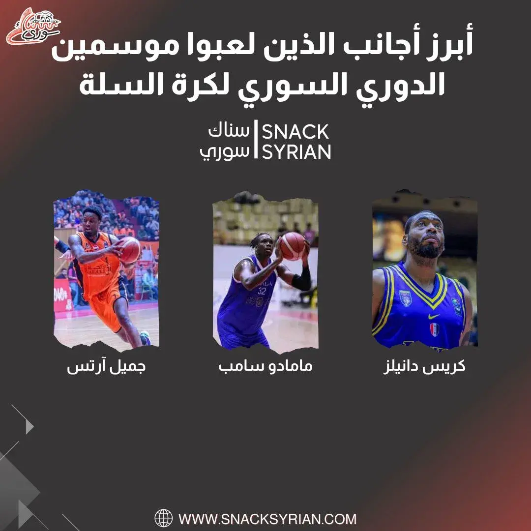 أبرز الأجانب في الدوري السوري لكرة السلة الذين لعبوا موسمين