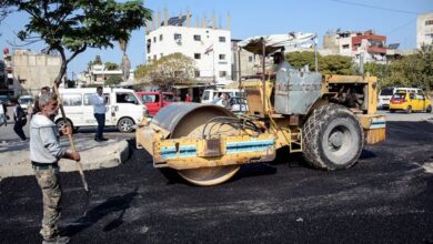 ترميم شوارع اللاذقية