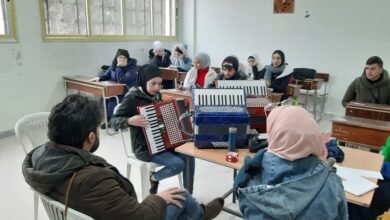 طلاب معهد الموسيقي في حلب - فيسبوك