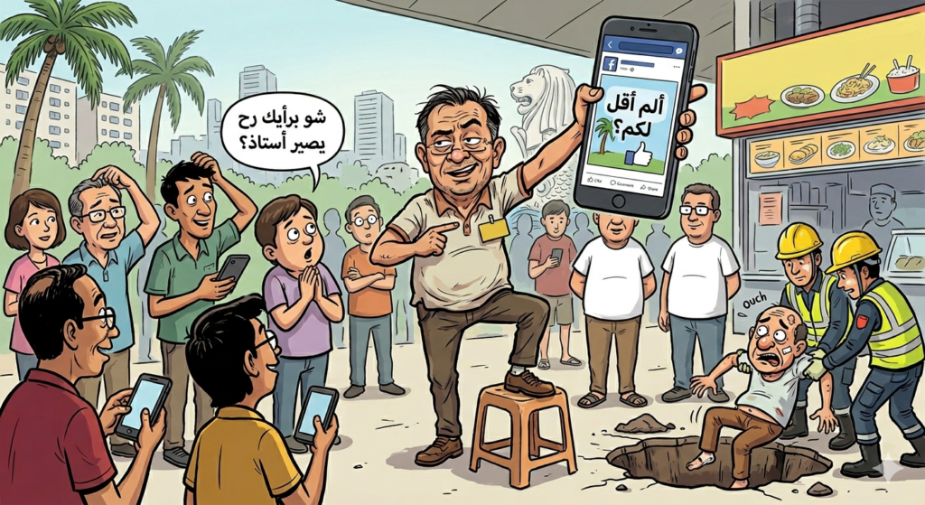 محلل سياسي سنغافوري يرفع شعار