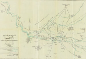 خريطة أنهار دمشق. صلاح الدين المنجد. خطط دمشق. 1948