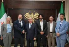 وزير المالية مع وفد من برنامج الأغذية العامي
