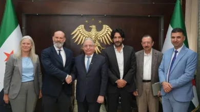 وزير المالية مع وفد من برنامج الأغذية العامي